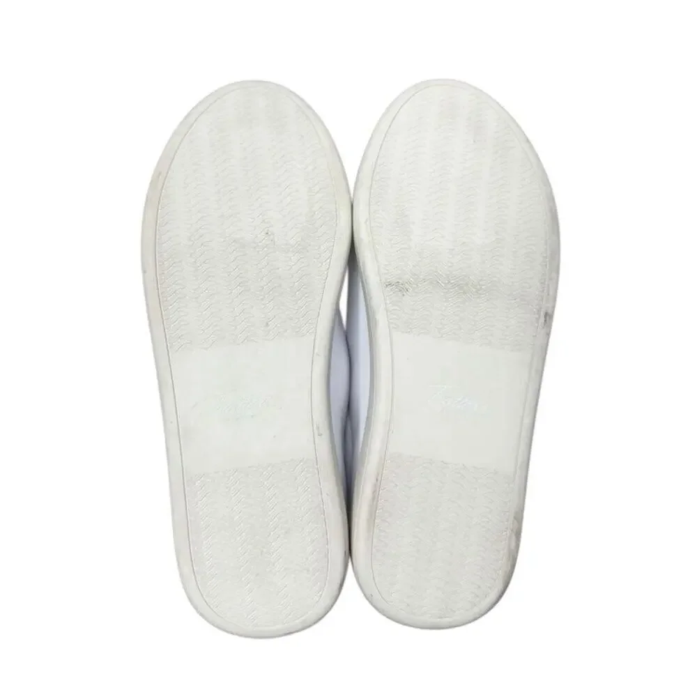 Trotters Sneaker Womens Size 7W Wide White‎ Leather Lace Up Shoes